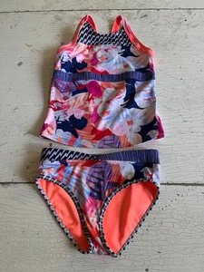 Girl's ATHLETA GIRL Size 7 Multi-Color Tankini Swimsuit - Picture 1 of 2