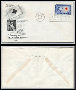 US FDC # 1016 3c International Red Cross  ArtCraft   1952, 9p9038 - Picture 1 of 1