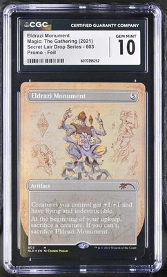ELDRAZI MONUMENT Secret Lair Foil Mythic CGC 10 MTG [Nostalgium] - Image 1 of 2