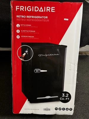 Frigidaire, 3.2 Cu. Ft. Retro Compact Refrigerator, Black - Image 1 of 4