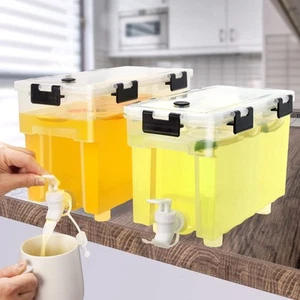 2.5 Gallon Drink Dispenser For Fridge,Beverage Dispenser With Spigot. Milk,Le... - Picture 1 of 7