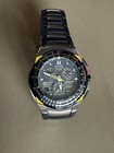 Citizen Eco-Drive Skyhawk Blue Angels Titanium Mens Chronograph Watch C651 Japan