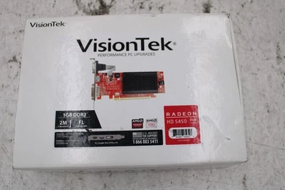 NEW SEALED VisionTek AMD Radeon HD 5450 2GB DDR3 Graphics Card (900861) - Image 1 of 3