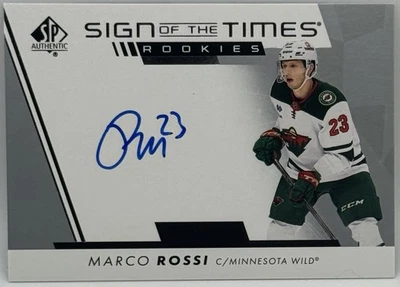 2023-24 SP Authentic Rookies Sign Of The Times SOTTR-MR RC Marco Rossi SP - Image 1 of 3