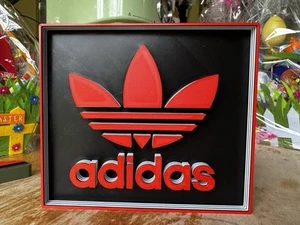 Adidas Classic | Sign | Logo | Mancave | Bedroom | Three Stripe | Retro - Picture 1 of 4