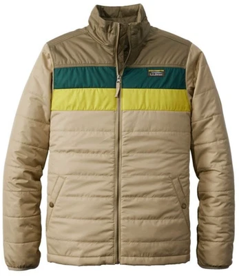 LL Bean Mountain Classic Puffer Jacket Mens M Dark Mushroom Sandstone 512406 - Image 1 of 4