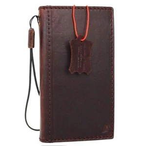 Echt Leder Hülle passend für iPhone 8 Plus Kreditkartenfächer Ausweisfenster Slim Design - Bild 1 von 8