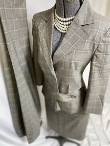 NEW LES COPAINS Skirt Suit Pant Size 8 Fabric Made By Loro Paina In Italy $565 - Picture 1 of 24