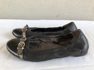 AGL Attilio Giusti Leombruni 37 US 6,5 scarpe ballerine da donna in pelle nera A - Foto 1 di 9