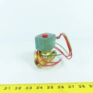 ASCO 8030G003 Red Hat Luft Wasser Gas Solenoid Messing Valve 1.9cm Npt 2PSI 120V - Bild 1 von 7