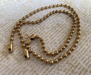 NOS Vintage DIY Ball Chain Connector Pendant Holder Antique Gold Tone Necklace - Picture 1 of 6