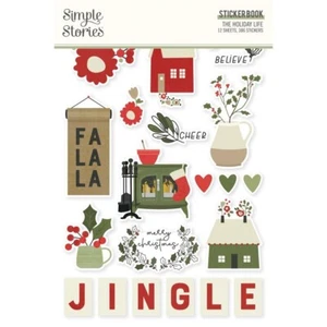 New Simple Stories Sticker Book - CHRISTMAS - The Holiday Life - Picture 1 of 2