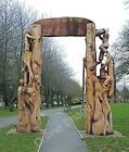 Photo 6x4 Carved wooden archway at Oldbury Court, Bristol Broomhill/ST62 c2010