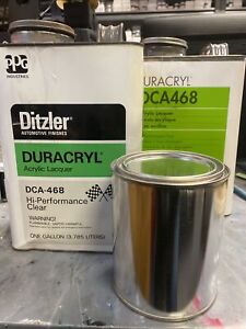 PPG DCA468 Lacquer Clear NOS Packaged In Quart Cans.
