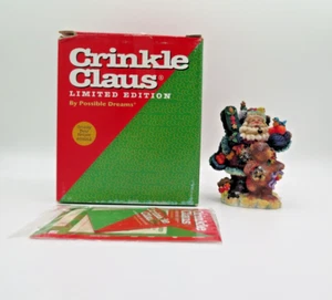 1998 Crinkle Claus Grizzly Bear Helper Limited Edition Santa Figurine 659912 - Picture 1 of 19