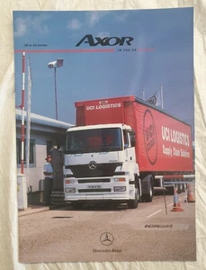2002 MERCEDES BENZ AXOR TRUCK UK Sales Brochure - Picture 1 of 14