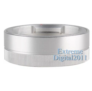 Silver Metal M Mount Rear Lens Cap Cover for Leica M LM Voigtlander VM ZM Lens - Picture 1 of 5