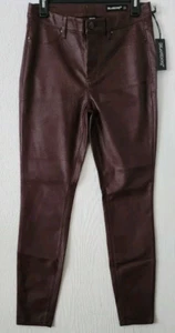 [BLANKNYC] Women's Size 29 Maroon Faux Leather Pants - Picture 1 of 11