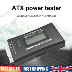 Aluminum Alloy Power Measuring Tester LCD Display 20/24 Pin for ATX BTX ITX TFX - Afbeelding 1 van 12