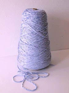 CHENILLE YARN 100% RAYON IN PERIWINKLE PALE LAVENDER CROCHET WEAVING 1000 YPP - Picture 1 of 2