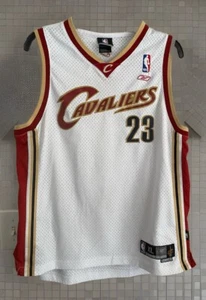Lebron James #23 Cleveland Cavs White Away Rookie Jersey NBA Authentic youth XL - Picture 1 of 8