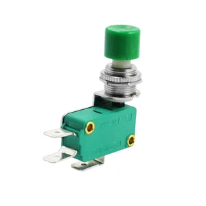125V/250V 16A SPDT NO NC Momentary Cap Push Button Micro Switch DS438 Green HLRG - Picture 1 of 6