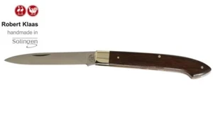 ROBERT KLAAS GERMAN SOLINGEN COOKING SCHOOL POCKET KNIFE / BLUE GLAZED / WOOD - Picture 1 of 1