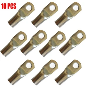 (10) 2/0 GAUGE AWG X 5/16 in TINNED COPPER LUG BATTERY CABLE CONNECTOR TERMINAL  - Picture 1 of 1