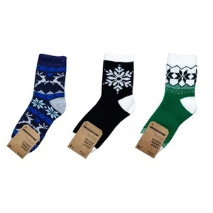 Field & Stream Cozy Cabin Crew Socks 1pr w Moisturizing Aloe Soft Double Layer - Picture 1 of 19