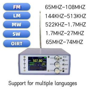 Desktop TEF6686 DSP RDS Stereo Radio Receiver  FM SW MW LW with One Speaker - Picture 1 of 8