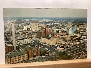 Vista del centro de Topeka desde Capitol Dome: Topeka, KS - Postal vintage - Imagen 1 de 3