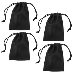 4 pezzi custodia per microfono con coulisse borsa per microfono borsa per microfono pu custodia per trasporto microfono - Foto 1 di 12