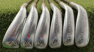 Adams Idea a70s Hybrid & Iron Set 7-PW+GW+SW Regular Graphite NEW GRIPS /sa6265 - Picture 1 of 15