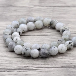 Natural Stone Sea Sediment Gemstone Round Loose Beads DIY Bracelets 4mm 6mm 8mm - Picture 1 of 357