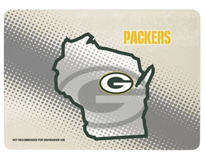 Green Bay Packers 12" x 8" Glass Cutting Board - Picture 1 of 1