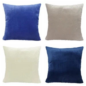 16x16" Velvet Throw PILLOW COVER Microfiber Decorative 2-Sided Soft Cushion Case - Picture 1 of 6