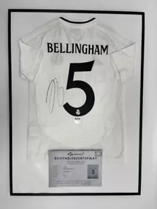 Camiseta Real Madrid Jude Bellingham firmada con certificado de autenticidad Adidas fútbol 140 - Imagen 1 de 4