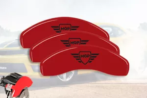 2015-2017 Polaris Slingshot Front Rear Red Blk MGP Brake Disc Caliper Covers 3pc - Picture 1 of 10