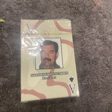 2003 Saddam Hussein Iraq Most Wanted NOS Playing Cards USA Intelligence Agency
