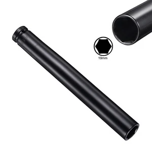 Drive x 19mm Deep Impact Socket CR-V Steel 8" Length 6-Point Metric Size - Picture 1 of 13