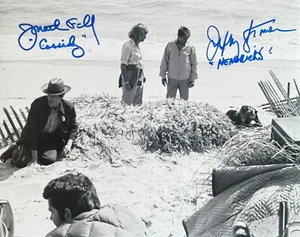 Both Jonathan Filley & Jeffrey Kramer 50th SIGNED Jaws AUTOGRAPHED 8x10 K9 - Picture 1 of 1