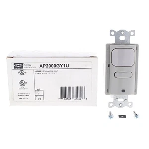 Hubbell Gray Occupancy Sensor Switch Adaptive PIR 120/277V 1000ft² AP2000GY1U - Picture 1 of 6