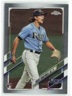 Brent Honeywell Jr. RC 2021 Topps Chrome Update Tampa Bay Rays #USC59 - Image 1 of 2