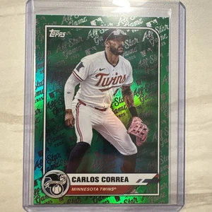 2025 Topps All-Star Game #101 Carlos Correa Green /99 Minnesota Twins - Picture 1 of 2