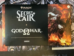 God of War Greek Secret Lair MTG Non-Foil Sealed In-Hand Magic PlayStation - Picture 1 of 1