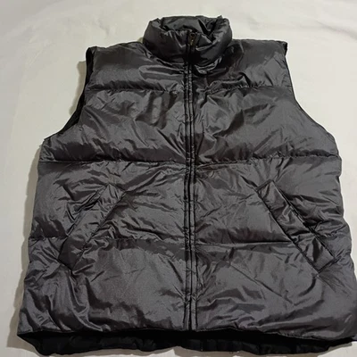 Colorado DOWN Puffer Vest Men's Medium Black EASY CARE Pockets Full Zip  - Image 1 of 4