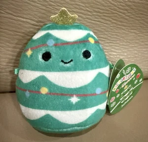 Squishmallows Micromallows Holiday 2,5 Zoll Plüsch JOHANN mit Etikett Weihnachtsbaum - Bild 1 von 4