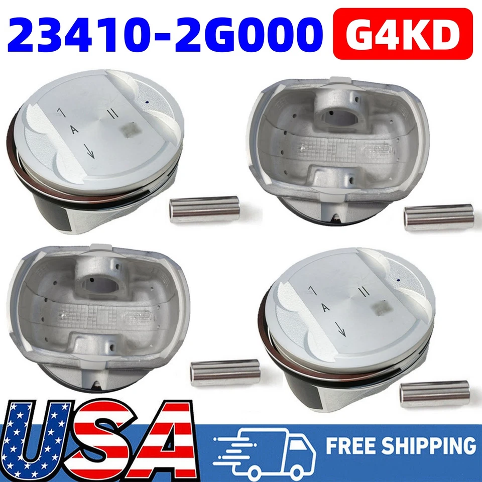Kit de pistones y anillos de motor G4KD 23410-2G000 para Tucson Kia Forte Forte Koup 2,0 L Foto 1 de 4