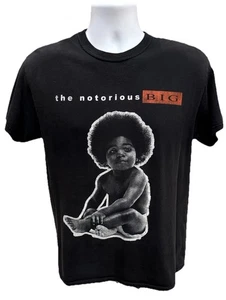 The Notorious B.I.G. Baby Grafik T-Shirt "Ready to Die" - schwarz - S - Etikett verblasst - Bild 1 von 6