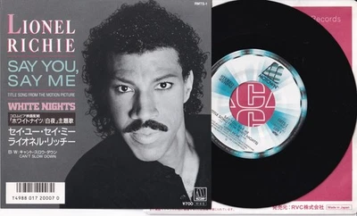 LIONEL RICHIE: Say You, Say Me - JAPANESE 7": EXCELLENT - Image 1 of 4